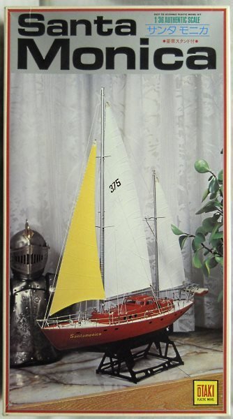 Otaki 1/36 Santa Monica 67 Foot Yacht With Sails, OTI-61-3200 plastic model kit